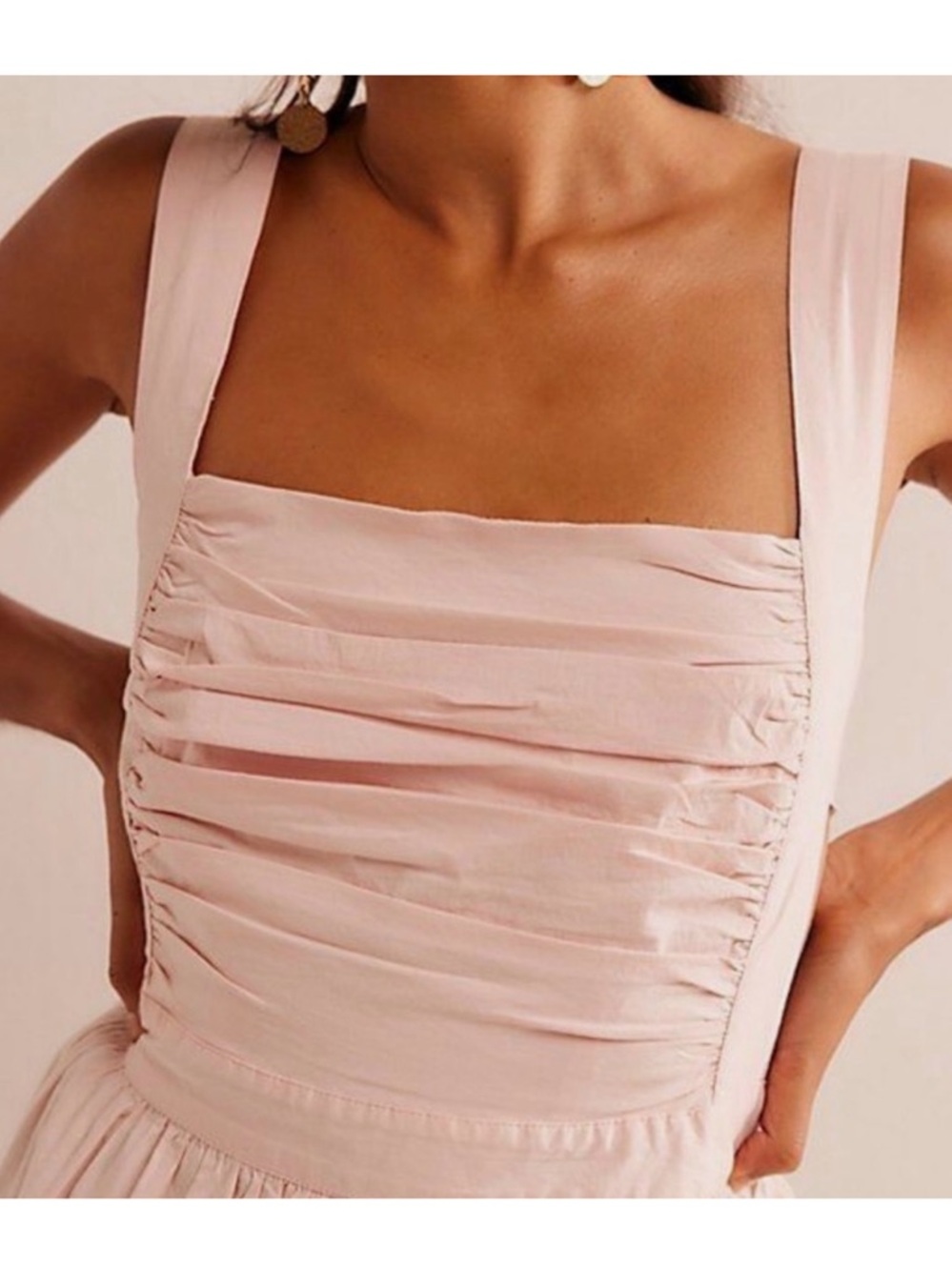 Free People Meet Me in Maui Maui Blush Pink Mini Dress